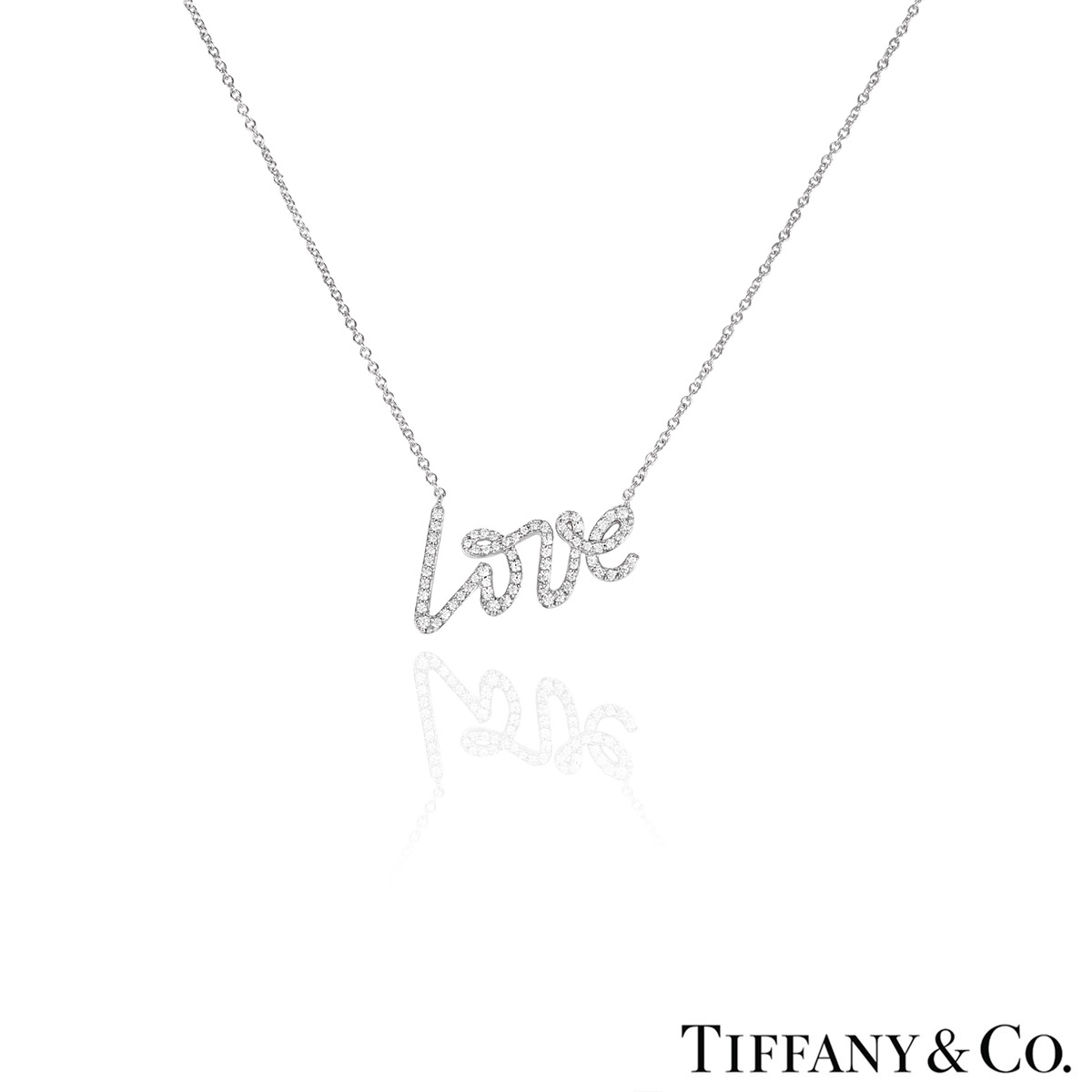 Tiffany & Co. White Gold Diamond Graffiti Love Pendant 33476744 Tiffany & Co. White Gold Diamond Graffiti Love Pendant 33476744